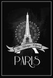Винтажный плакат Эйфелева башни paris бесплатная иллюстрация Винтажный плакат Эйфелева башни paris бесплатная иллюстрация