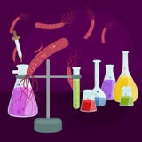 Вирусы заразили организм, вирусную эпидемию заболеванием, вакционное исследование Стоковые Фотографии RF Вирусы заразили организм, вирусную эпидемию заболеванием, вакционное исследование Стоковые Фотографии RF