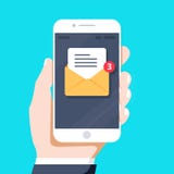 Внезапная рука стиля дизайна держа smartphone с применением на экране, дизайном электронной почты вектора бесплатная иллюстрация Внезапная рука стиля дизайна держа smartphone с применением на экране, дизайном электронной почты вектора бесплатная иллюстрация
