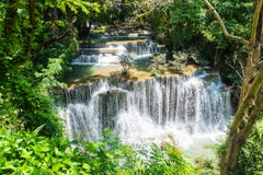 Водопад khamin mae Huai в khuean kanchanaburi Таиланде национального парка srinagarindra стоковое фото rf Водопад khamin mae Huai в khuean kanchanaburi Таиланде национального парка srinagarindra стоковое фото rf