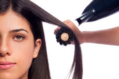 Волосы девушки Blowdry Волосы девушки Blowdry