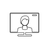 водить на значке экрана ТВ Элемент средств массовой информации для мобильных концепции и значка приложений сети Тонкая линия знач бесплатная иллюстрация водить на значке экрана ТВ Элемент средств массовой информации для мобильных концепции и значка приложений сети Тонкая линия знач бесплатная иллюстрация