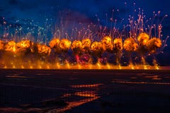 Воздушные судн, разрушение Бомбы взрывая стоковая фотография Воздушные судн, разрушение Бомбы взрывая стоковая фотография