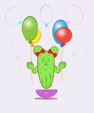 Воздушные шары Cactus_air иллюстрация штока Воздушные шары Cactus_air иллюстрация штока
