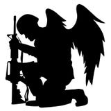 Воинский солдат Анджела с иллюстрацией вектора силуэта вставать крылов иллюстрация штока Воинский солдат Анджела с иллюстрацией вектора силуэта вставать крылов иллюстрация штока