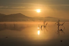 Восход солнца Pilanesberg стоковая фотография rf Восход солнца Pilanesberg стоковая фотография rf