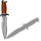 Воюя нож особенных войск и тени падая от ее к праву бесплатная иллюстрация Воюя нож особенных войск и тени падая от ее к праву бесплатная иллюстрация
