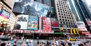 времена broadway квадратные стоковые изображения времена broadway квадратные стоковые изображения
