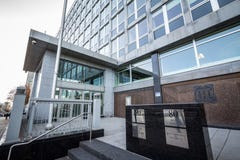Вход великобританского максимума, соответствующее к посольству Великобритании в Оттаве, символ дипломатических отношений между Ка стоковые изображения Вход великобританского максимума, соответствующее к посольству Великобритании в Оттаве, символ дипломатических отношений между Ка стоковые изображения