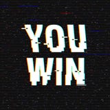 Вы выигрываете текст небольшого затруднения Влияние анаглифа 3D Технологическая ретро предпосылка также вектор иллюстрации притяж иллюстрация вектора Вы выигрываете текст небольшого затруднения Влияние анаглифа 3D Технологическая ретро предпосылка также вектор иллюстрации притяж иллюстрация вектора