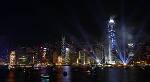 Выставка феиэрверков комплекса предпусковых операций в Hong Kong Стоковые Изображения Выставка феиэрверков комплекса предпусковых операций в Hong Kong Стоковые Изображения