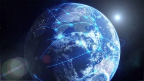 Глобальная вычислительная сеть - синь бесплатная иллюстрация Глобальная вычислительная сеть - синь бесплатная иллюстрация