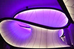 Галерея математики Winton на музее науки Конструированный архитекторами Zaha Hadid стоковые фотографии rf Галерея математики Winton на музее науки Конструированный архитекторами Zaha Hadid стоковые фотографии rf