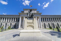 Главный фасад музея Prado, старая художественная галерея в Испании, Madri стоковые фото Главный фасад музея Prado, старая художественная галерея в Испании, Madri стоковые фото