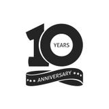 10 годовщины пиктограммы лет значка вектора, 10th ярлыка логотипа дня рождения года иллюстрация штока 10 годовщины пиктограммы лет значка вектора, 10th ярлыка логотипа дня рождения года иллюстрация штока