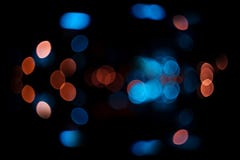 Голубая и оранжевая предпосылка конспекта цвета bokeh Стоковое Изображение RF Голубая и оранжевая предпосылка конспекта цвета bokeh Стоковое Изображение RF