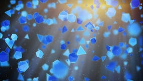 Голубые геометрические формы летая в световые лучи конспект 3d представляет иллюстрация штока Голубые геометрические формы летая в световые лучи конспект 3d представляет иллюстрация штока