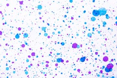 Голубой и фиолетовый выплеск картины цвета воды Помарка, запачканное пятно стоковая фотография rf Голубой и фиолетовый выплеск картины цвета воды Помарка, запачканное пятно стоковая фотография rf