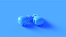 Голубые кладя в коробку перчатки стоковое изображение Голубые кладя в коробку перчатки стоковое изображение