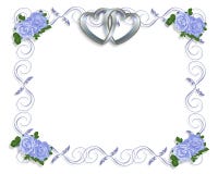голубые розы приглашения граници wedding иллюстрация штока голубые розы приглашения граници wedding иллюстрация штока