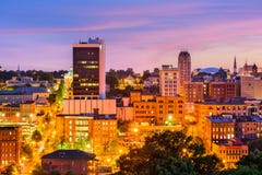 Горизонт Lynchburg, Вирджинии стоковые фотографии rf Горизонт Lynchburg, Вирджинии стоковые фотографии rf