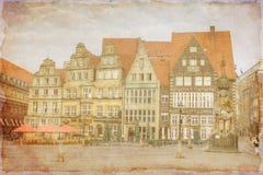 Город Бремена, Германии бесплатная иллюстрация Город Бремена, Германии бесплатная иллюстрация