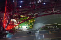 Городской пейзаж токио Японии, дорога, вид с воздуха автомобиля на nighttime Стоковые Фото Городской пейзаж токио Японии, дорога, вид с воздуха автомобиля на nighttime Стоковые Фото