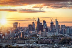 Город Лондона, финансового эпицентра деятельности Великобритании Стоковая Фотография RF Город Лондона, финансового эпицентра деятельности Великобритании Стоковая Фотография RF