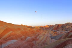 Горы радуги, парк Landform Zhangye Danxia геологохимический, Ганьсу, Китай стоковые фото Горы радуги, парк Landform Zhangye Danxia геологохимический, Ганьсу, Китай стоковые фото