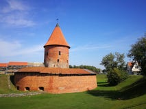 Готический замок Каунаса стиля, Литва стоковые фото Готический замок Каунаса стиля, Литва стоковые фото