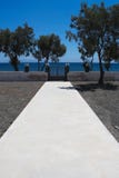 Греция, Santorini Путь водя к пляжу стоковые фото Греция, Santorini Путь водя к пляжу стоковые фото