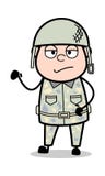 Грубое поведение - милая иллюстрация вектора солдата мультфильма человека армии иллюстрация вектора Грубое поведение - милая иллюстрация вектора солдата мультфильма человека армии иллюстрация вектора