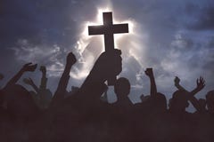 Группа в составе христианские люди моля к Иисусу Христосу стоковое изображение Группа в составе христианские люди моля к Иисусу Христосу стоковое изображение