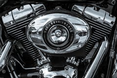 Двойной крупный план двигателя кулачка 103 мотоцикла Harley Davidson Softail стоковые фотографии rf Двойной крупный план двигателя кулачка 103 мотоцикла Harley Davidson Softail стоковые фотографии rf