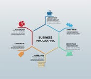 Дело вектора и сеть Infographic отличая 6 значками с соответствуя разделами информации иллюстрация штока Дело вектора и сеть Infographic отличая 6 значками с соответствуя разделами информации иллюстрация штока