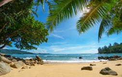 Дезертированный уютный тропический пляж озеро phuket Таиланд домов цветков стоковые изображения Дезертированный уютный тропический пляж озеро phuket Таиланд домов цветков стоковые изображения