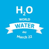 День воды мира Поздравительная открытка иллюстрации вектора с формулой H2O Плоский дизайн стиля на сини иллюстрация штока День воды мира Поздравительная открытка иллюстрации вектора с формулой H2O Плоский дизайн стиля на сини иллюстрация штока