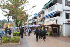 Деревня рыб на Cheung Chau стоковые изображения rf Деревня рыб на Cheung Chau стоковые изображения rf
