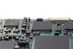 деталь материнской платы компьютера Стоковое Фото деталь материнской платы компьютера Стоковое Фото