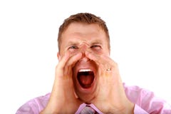 детеныши громкого человека портрета вне screaming стоковое фото детеныши громкого человека портрета вне screaming стоковое фото