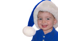 дети santa сини младенца стоковая фотография rf дети santa сини младенца стоковая фотография rf