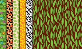 Джунгли безшовных, Tileable или предпосылки зоопарка животные тематические иллюстрация вектора Джунгли безшовных, Tileable или предпосылки зоопарка животные тематические иллюстрация вектора