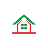 Дизайн Contruction Компания логотипа дома иллюстрация штока Дизайн Contruction Компания логотипа дома иллюстрация штока