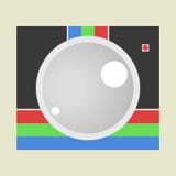 Дизайн логотипа камеры для приложений иллюстрация вектора Дизайн логотипа камеры для приложений иллюстрация вектора
