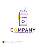Дизайн логотипа названия фирмы для walkie, звукового кино, сообщения, radi бесплатная иллюстрация Дизайн логотипа названия фирмы для walkie, звукового кино, сообщения, radi бесплатная иллюстрация