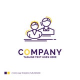 Дизайн логотипа названия фирмы для студента, работника, группы, пары, t бесплатная иллюстрация Дизайн логотипа названия фирмы для студента, работника, группы, пары, t бесплатная иллюстрация