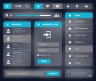 Дизайн шаблона сети UI вектора передвижной Дизайн шаблона сети UI вектора передвижной