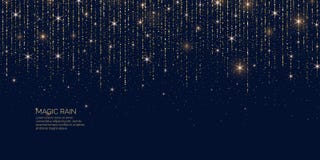 Дождь яркой иллюстрации вектора волшебный сверкная glittery частиц выравнивается иллюстрация штока Дождь яркой иллюстрации вектора волшебный сверкная glittery частиц выравнивается иллюстрация штока