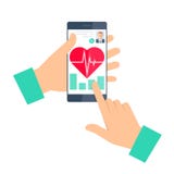 Доктор советует пациенту на телефоне Телемедицина и teleheal бесплатная иллюстрация Доктор советует пациенту на телефоне Телемедицина и teleheal бесплатная иллюстрация
