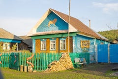 Дом в деревне в Bashkortostan стоковые фото Дом в деревне в Bashkortostan стоковые фото